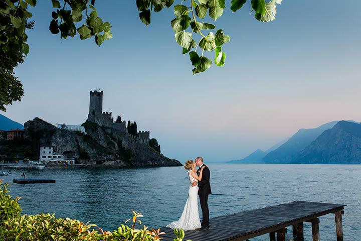 wedding in Malcesine Castle