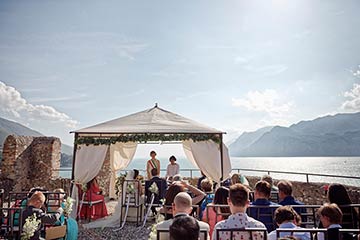 wedding at Malcesine Castle lake Garda