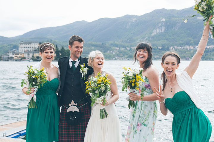 natural wedding on Lake Orta