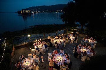 Outdoor Wedding Ceremony on Borromean Islands