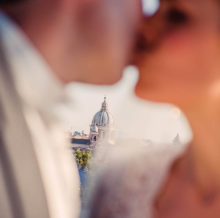 romantic wedding in Rome