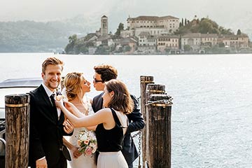 Russian wedding Lake Orta