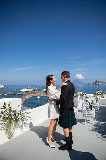 wedding on Panarea Island, Sicily