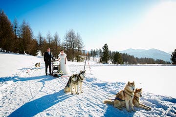 Winter Wedding in Italian Alps