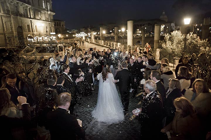 winter wedding in Rome
