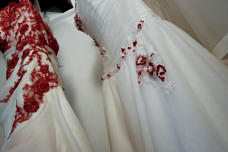 italian handmade wedding dresses Lake Maggiore