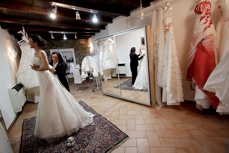 italian handmade wedding dresses Venice