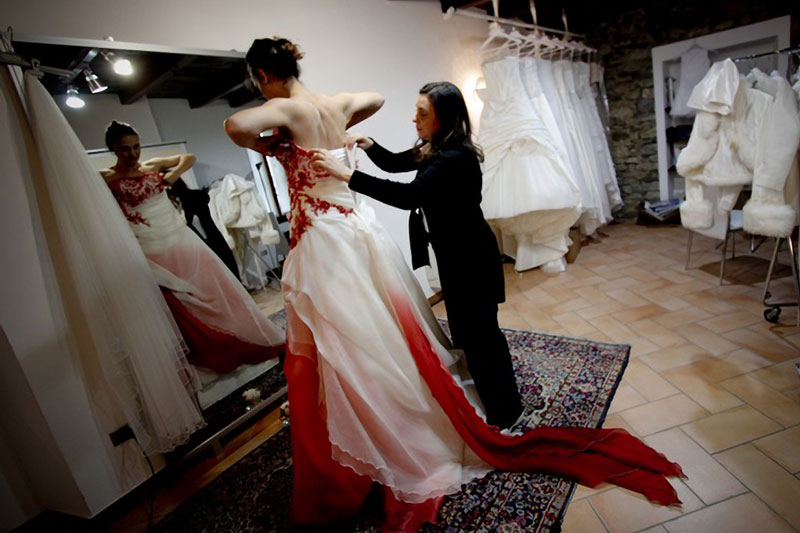 italian handmade wedding dresses Rome