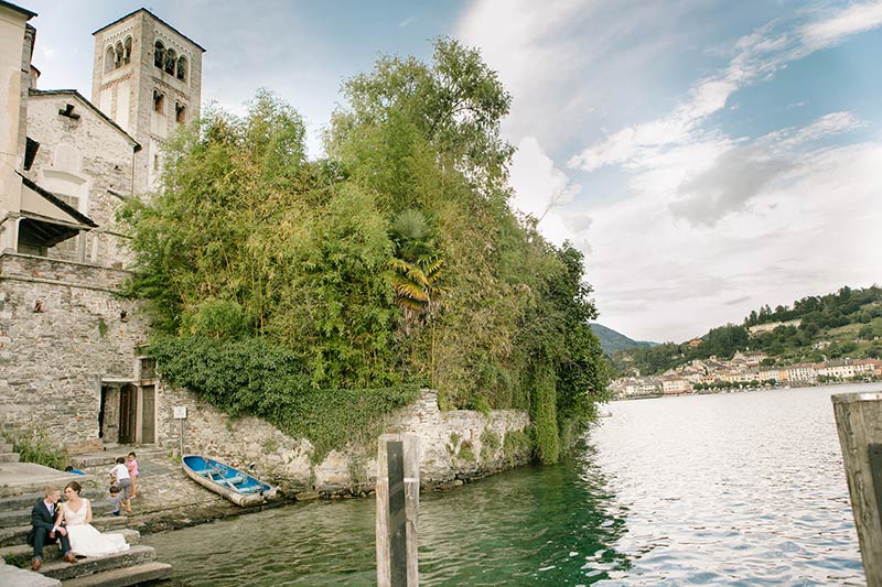 San Giulio Island wedding Lake Orta