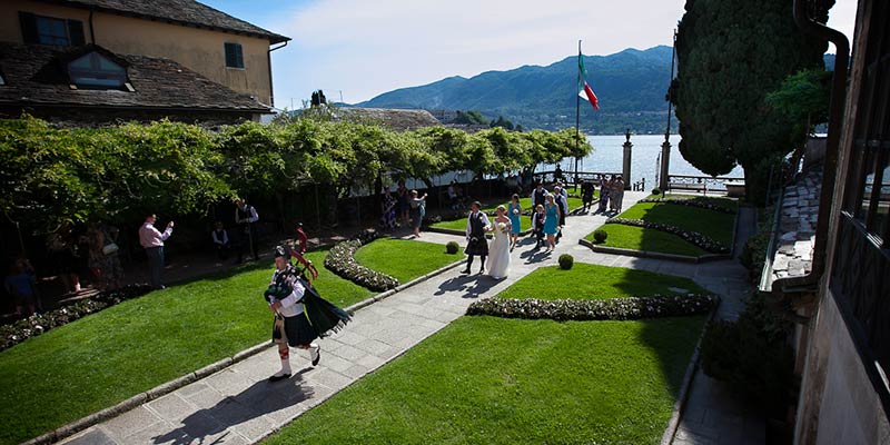 civil ceremony Villa Bossi lake Orta