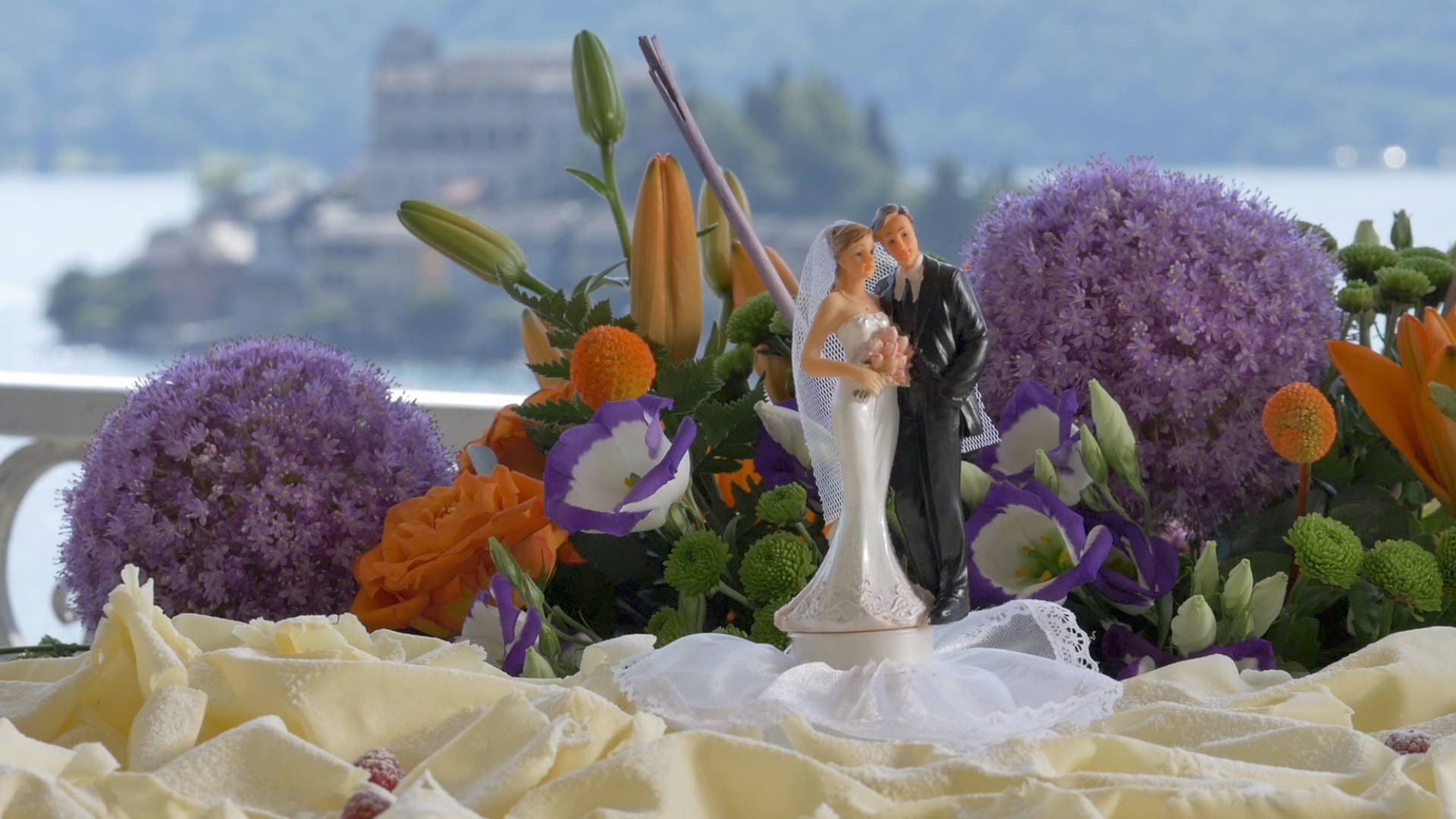 wedding reception La Bussola restaurant Lake Orta