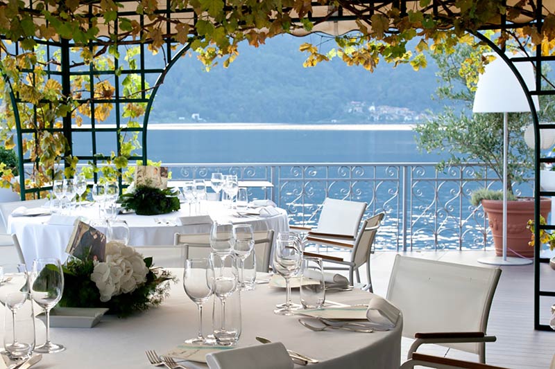 wedding reception Giardinetto restaurant Lake Orta