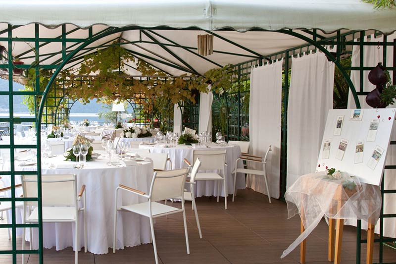 wedding reception Giardinetto restaurant Lake Orta