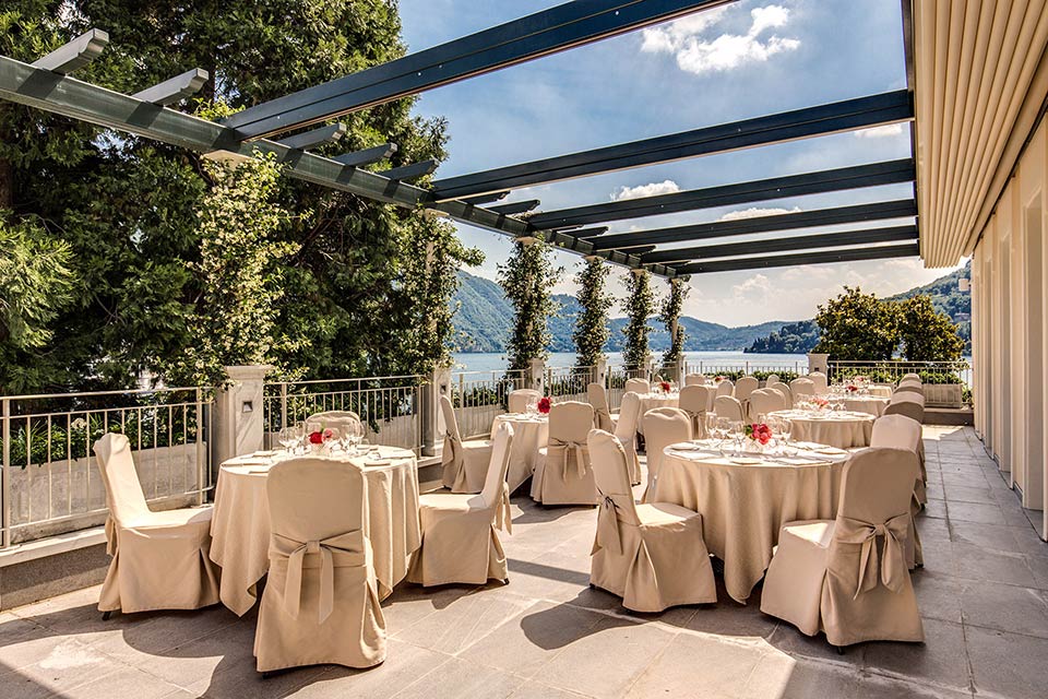 wedding reception Grand Hotel Imperiale Moltrasio lake Como