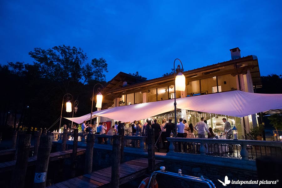 wedding reception Restaurant Luci sul Lago lake Orta