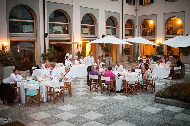 wedding reception HOTEL SAN ROCCO lake Orta