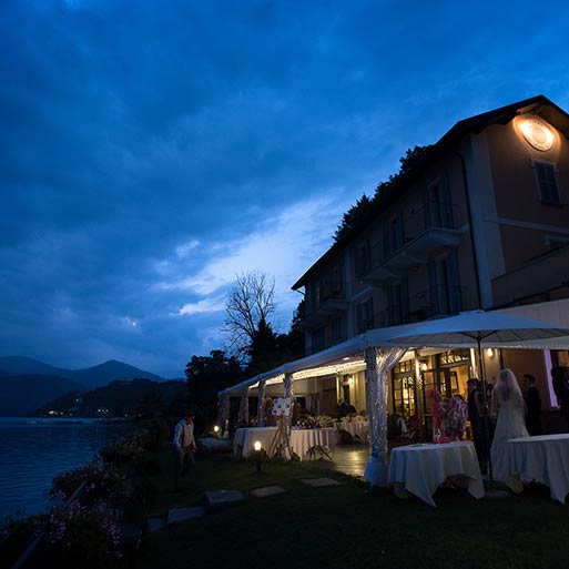 wedding at L'USTARIA CA DAL RAT lake Orta