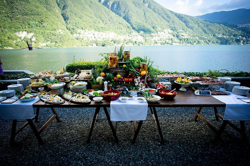 wedding reception VILLA REGINA TEODOLINDA Laglio lake Como