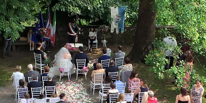 civil wedding ceremony VISCONTI CASTLE Lake Maggiore