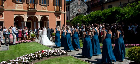 Outdoor wedding Villa Bossi Lake Orta