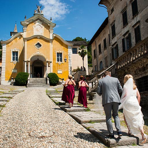 Catholic ceremony Lake Orta