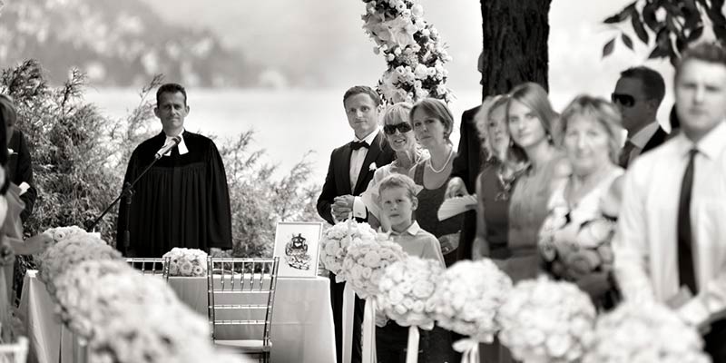 protestant wedding ceremony Lake Como