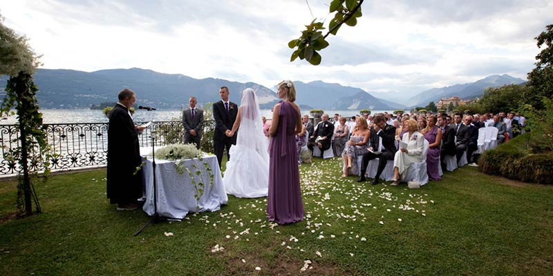 protestant wedding ceremony Lake Maggiore